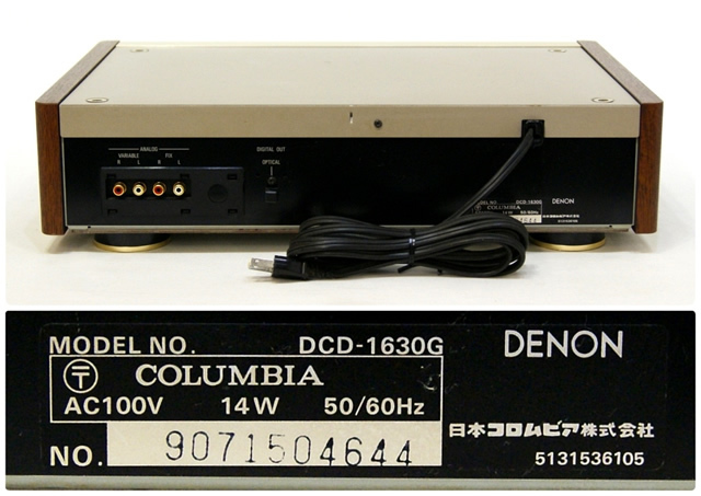 状態&動作良好+送料無料+動作保証 DCD-1630G ゴールド DENON デノン