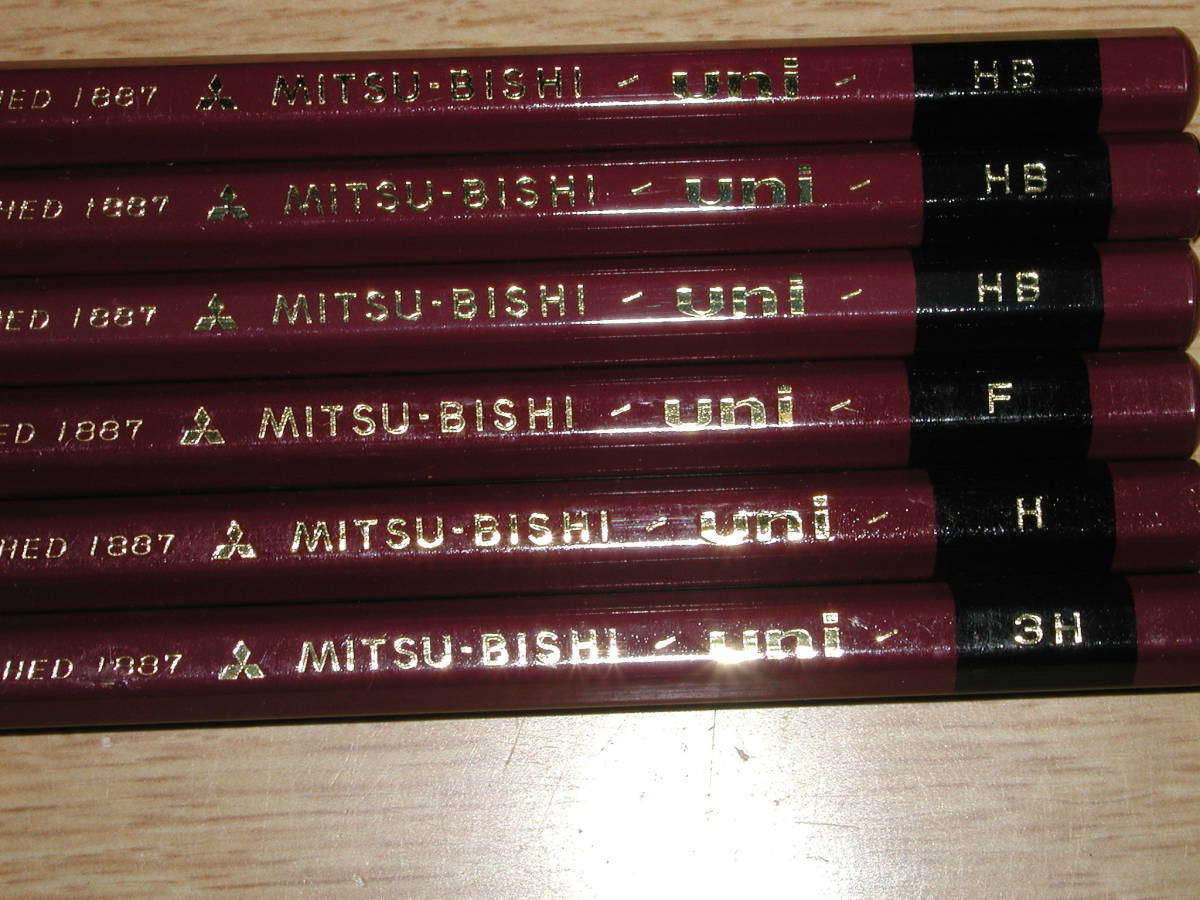 三菱鉛筆 鉛筆 ユニシリーズ　HI　P　を含む22本セット　新品未使用　硬度F～３H　中心はH１６本_画像8