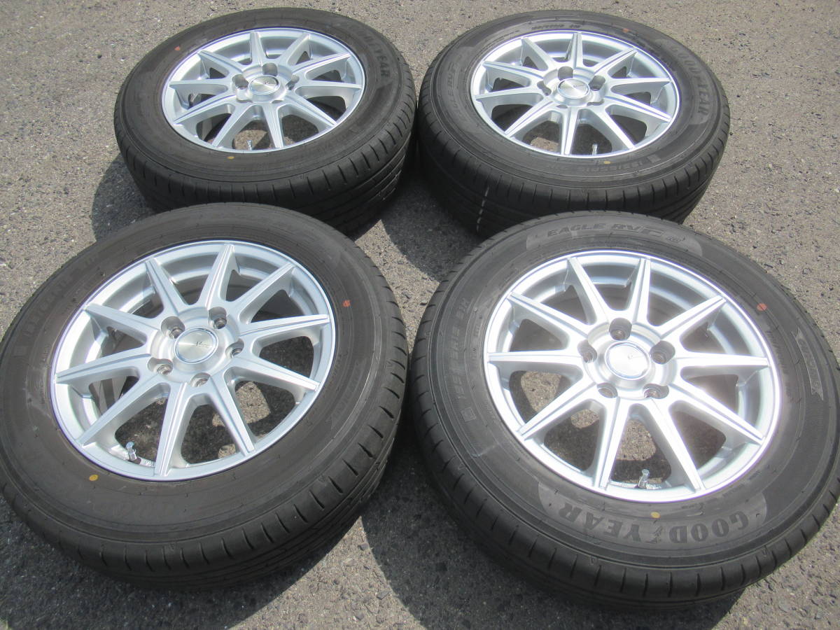 中古タイヤ☆195/65-15 195/65R15 グッドイヤー イーグルRVF VEMOTION 6J+52 114.3 5H ノア ヴォクシー アイシスなどに☆_画像1