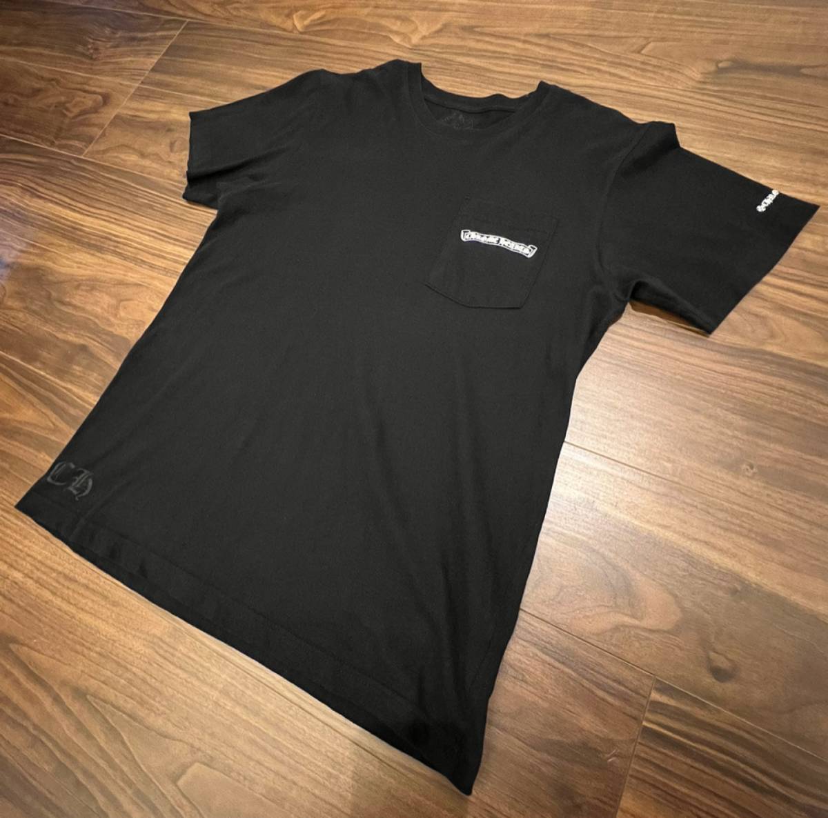 即決! 確実正規品 クロムハーツ スクロールロゴ Tシャツ Mサイズ