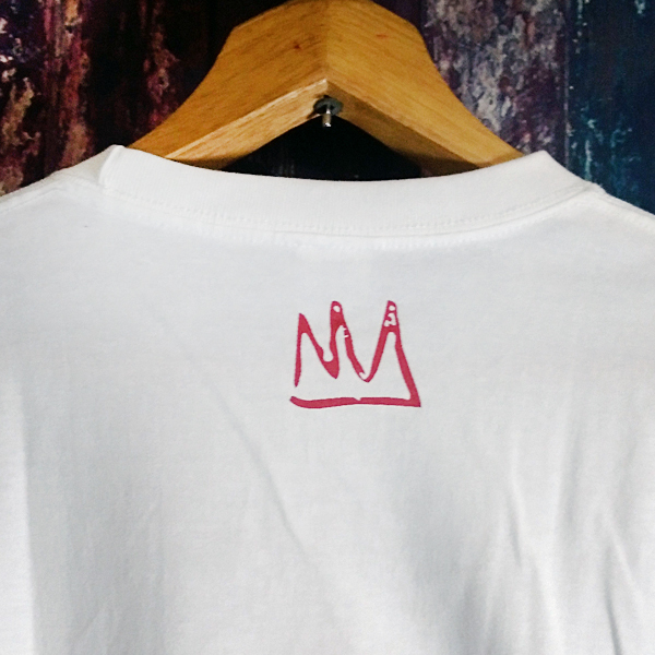 バスキア　クラウンフェイス　Basquiat　ロンT 長袖Tシャツ 白 Mサイズ_画像4