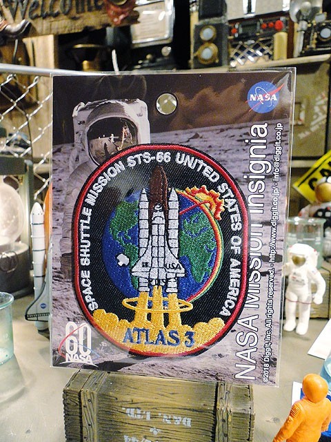 NASAオフィシャルワッペン（スペースシャトル/アトラス3） ■ アメリカン雑貨 アメリカ雑貨_画像1