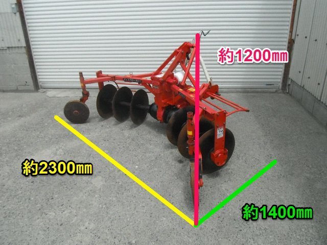 滋賀 ニプロ ディスクロータリー 6連 JC603 トラクター 日農工 Sヒッチ ...