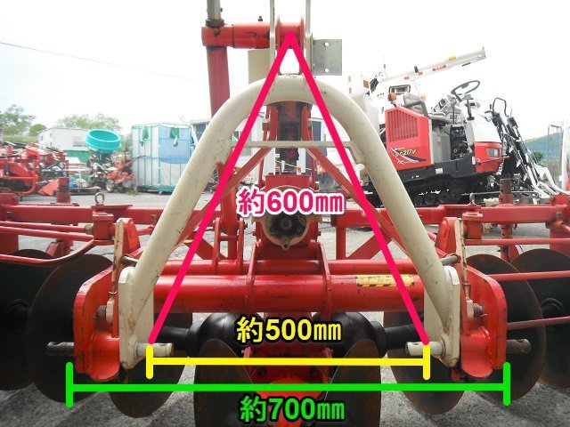 滋賀 ニプロ ディスクロータリー 6連 JC603 トラクター 日農工 Sヒッチ ...