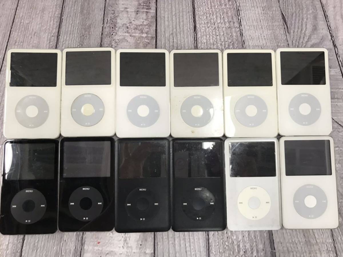 s40524-9588 ジャンク Apple iPodClassic 12台まとめ売り A1136x8台