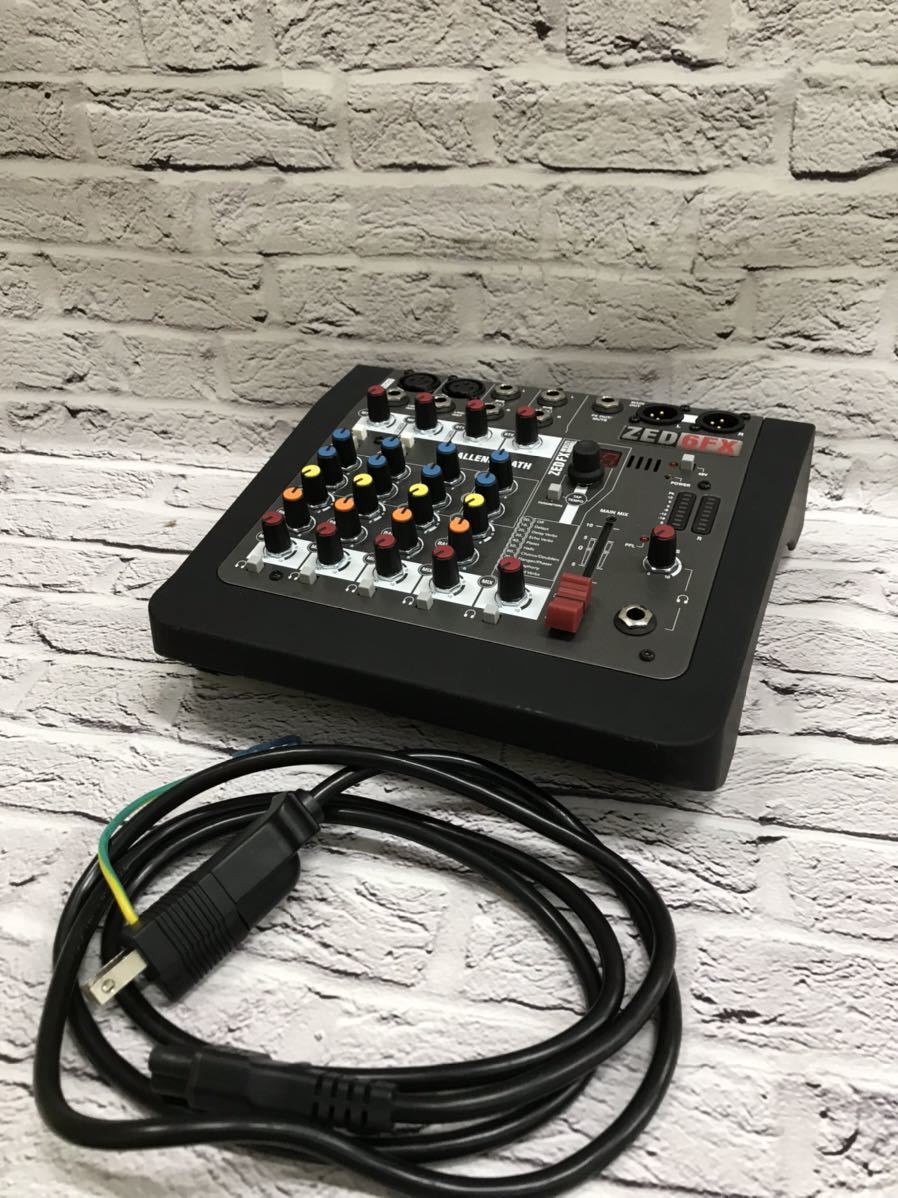 m10525-9744 ALLEN&HEATH ZED6FX アナログミキサー アレンアンドヒース