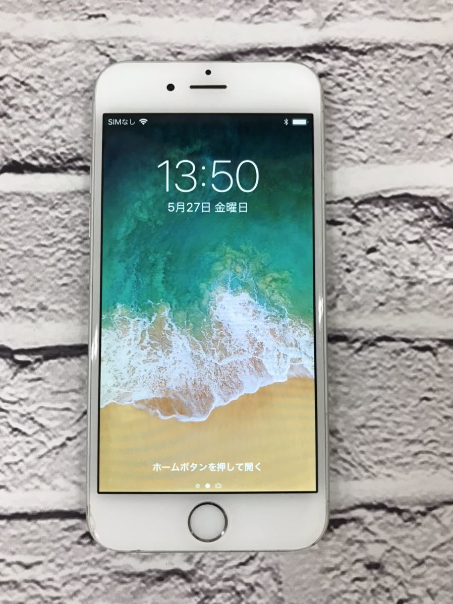 s40527-9872 Apple iPhone 6 シルバー 128GB NG4C2J/A A1586 ソフトバンク利用制限◯_画像1