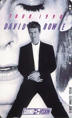 [レア/未使用] テレホンカード / デビッドボウイ SOUND＋VISION TOUR 1990 / David Bowie / テレカ_画像1