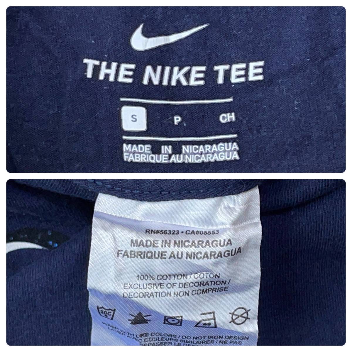 ☆送料無料☆ NIKE ナイキ USA直輸入 古着 THE NIKE TEE 半袖 Tシャツ メンズ S ネイビー トップス 中古 即決_画像7