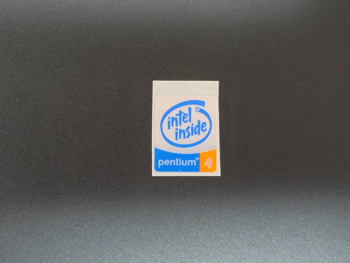 Intel inside pentium4 эмблема наклейка ① 19mm×24mm
