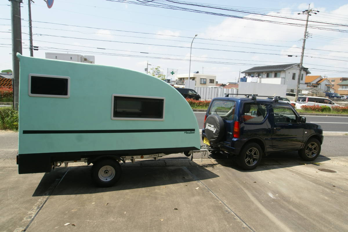  super light weight camping Trailer [ gross weight approximately 230g] Ultra light Trailer real quality unused car ( pulling car * Jimny is excepting )
