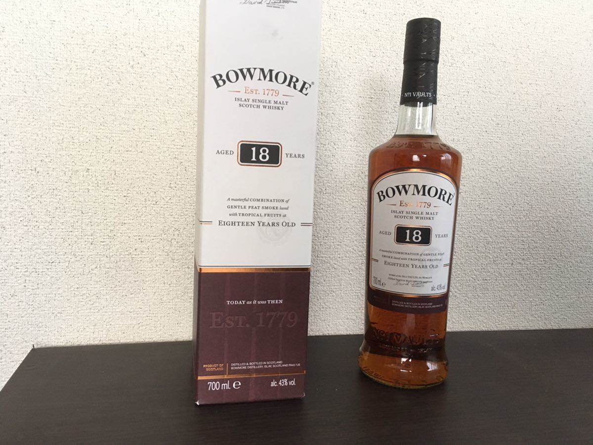 入手困難☆ ボウモア 18年 700ml 43% 箱入り ☆ BOWMORE aged 18 years