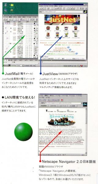 【同梱OK】 Netscape Navigator 2.0 日本語版 ■ JustView ■ ブラウザソフト ■ Windows 3.1 / 95 ■ PC-9800シリーズ ■ DOS/V_画像4