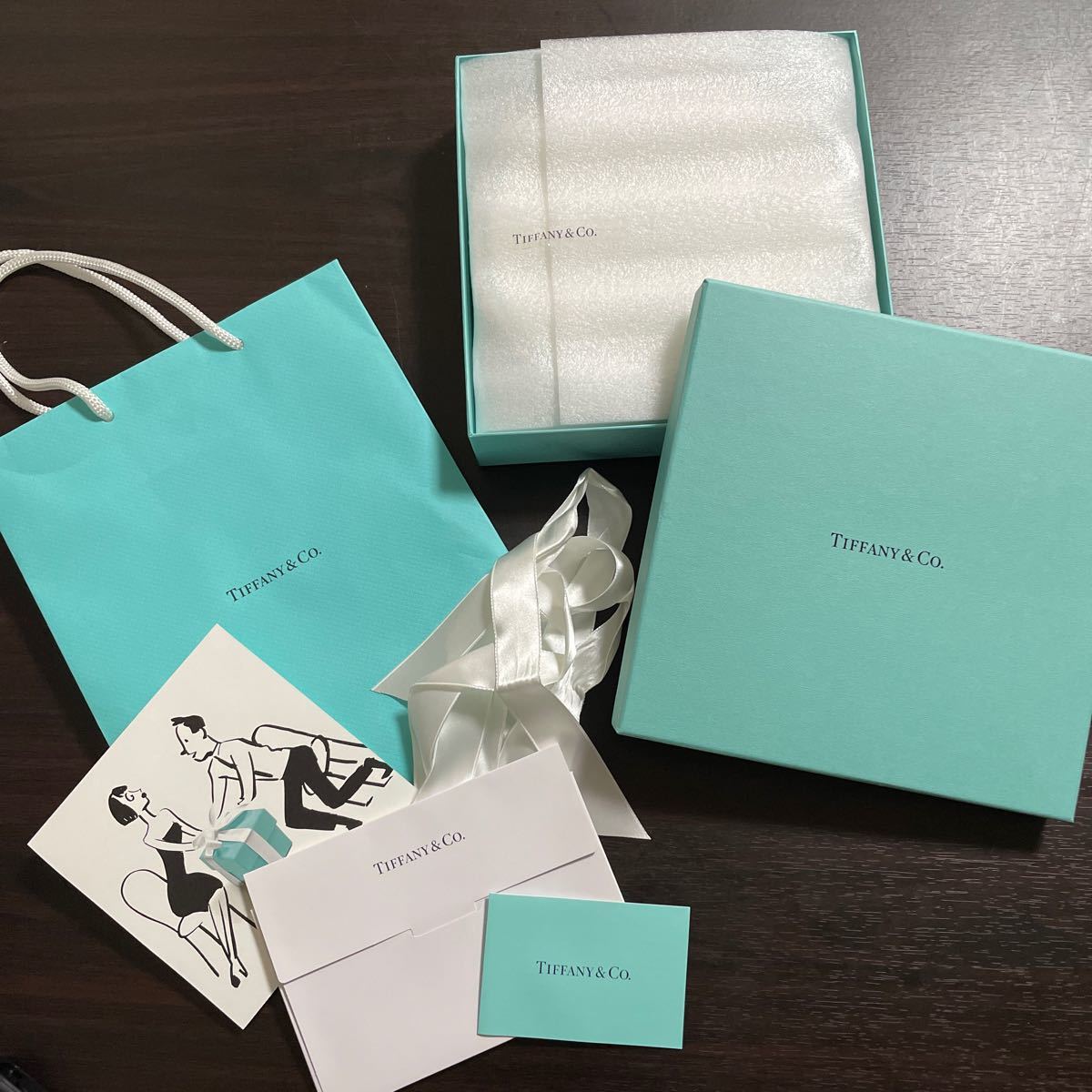 ティファニー TIFFANY＆Co プレート ペアプレート プラチナ ブルー バンド デザートプレート お皿 食器