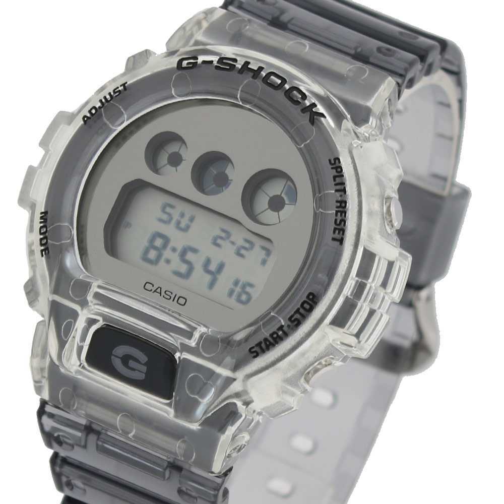 カシオ CASIO G-SHOCK Gショック 腕時計 メンズ レディース DW-6900SK-1 クォーツ シルバー クリア スケルトンの商品写真