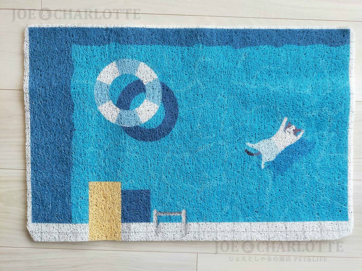  бассейн рисунок многофункциональный кошка песок коврик коврик перед дверью надувной круг кошка рисунок предотвращение скольжения 40×60cm