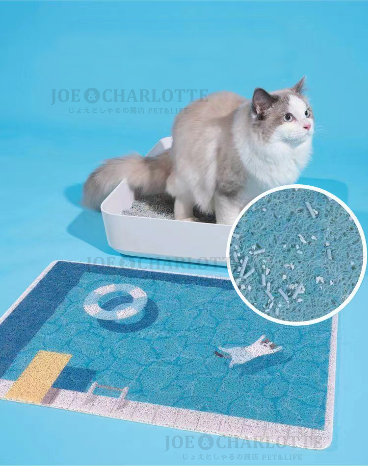  бассейн рисунок многофункциональный кошка песок коврик коврик перед дверью надувной круг кошка рисунок предотвращение скольжения 40×60cm