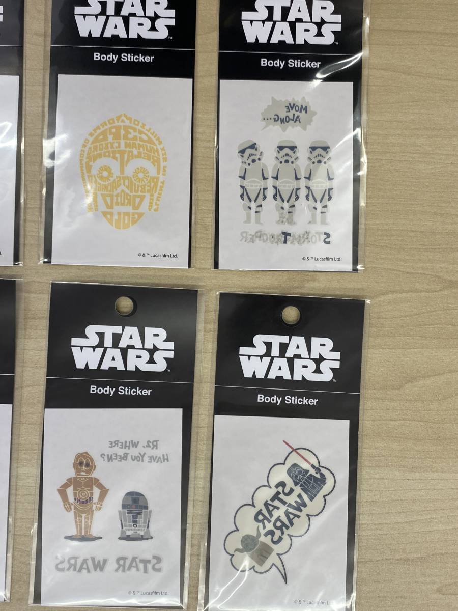  new goods *STAR WARS Star Wars body sticker body seal 8 pieces set Halloween cosplay 