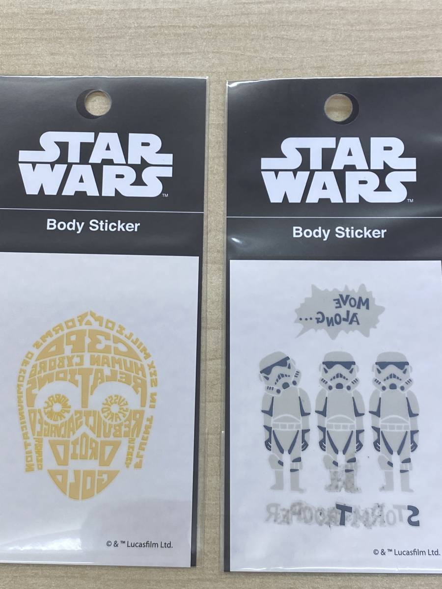  new goods *STAR WARS Star Wars body sticker body seal 8 pieces set Halloween cosplay 