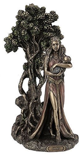ダナ母神 アイルランドのケルト神話 三美神 ダーナ神族 北欧神 ブロンズ風 彫像 彫刻（輸入品）