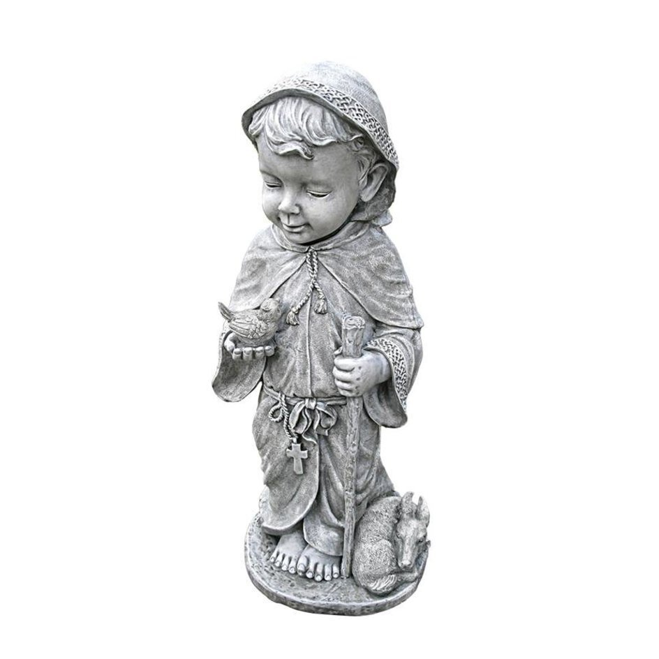 子どもの聖フランチェスコ（聖フランシスコ）彫像 彫刻 高さ 約61ｃｍオブジェ/ ガーデニング(輸入品)_画像3