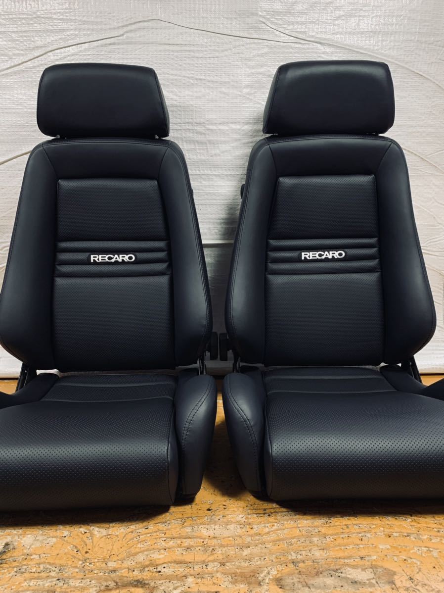 55.56.レカロ RECARO 2脚セット モジュラーLX-M フェイクレザー