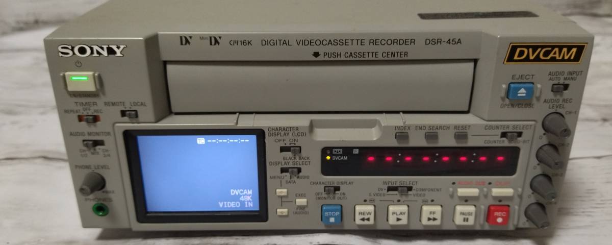 SONY DIGITAL VIDEOCASSETTE RECORDER DSR-45A 　デジタル　ビデオカセット　レコーダー
