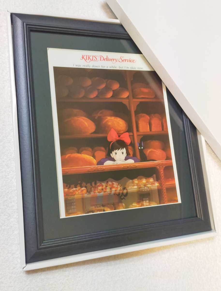 подлинная вещь! Studio Ghibli Majo no Takkyubin двусторонний внизу кровать [ рамка товар ] Ghibli канцелярские товары осмотр ) Ghibli постер.. производства исходная картина. цифровая картинка Miyazaki .a