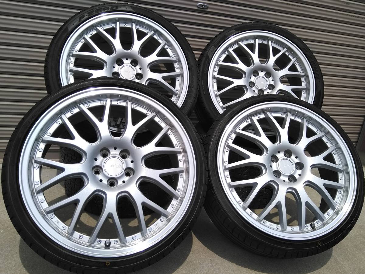 美品!深リム!希少pcd100 5H!アネーロ シュパーヴ!215 225/35R19
