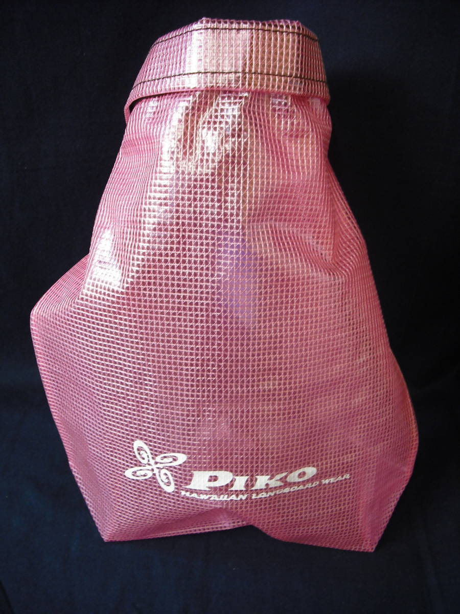 PIKO pico vinyl bag half transparent bag chest strap * touch fasteners attaching pink swim bag swimsuit inserting sea leisure pool playing in water 