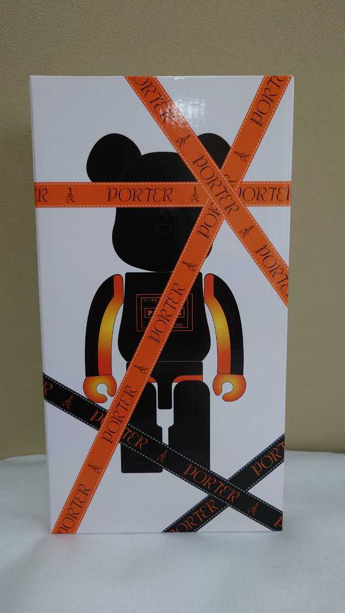 未開封 BE@RBRICK PORTER ブラック × スケルトンオレンジ 400% ベア