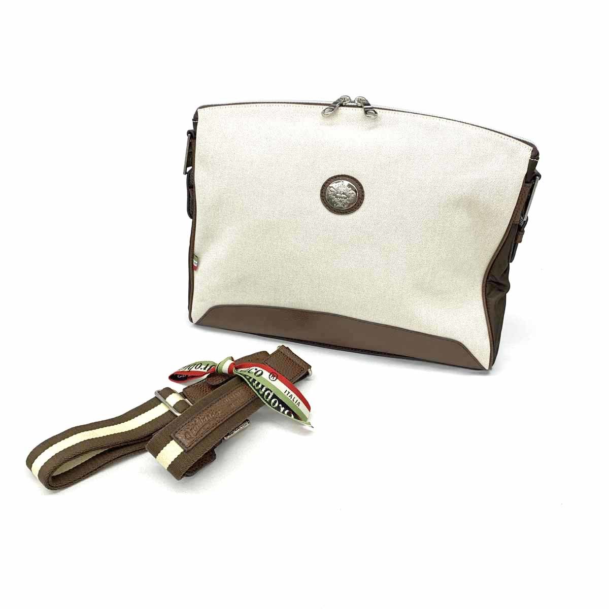 美品◇orobianco オロビアンコ ショルダークラッチバッグ◇ ベージュ