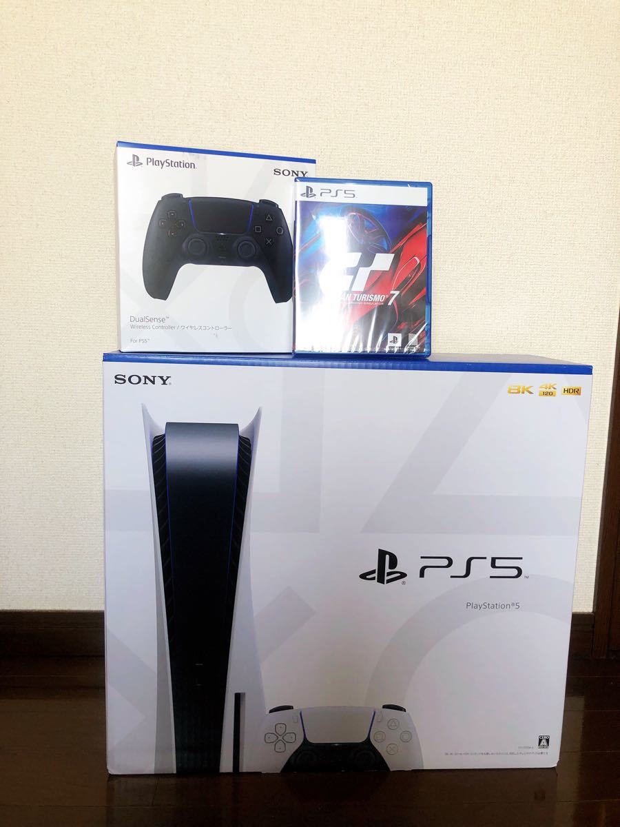 PlayStation5 グランツーリスモ7+コントローラー2個-