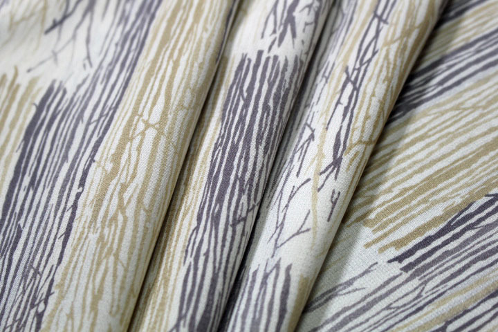 新品モリハナエ１２森英恵夏物紗広幅４０ｃｍ小紋化繊洗える 