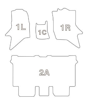 Clazzio クラッツィオ 立体マット スタンダードタイプ タウンボックス 1台分セット DS17W H27/4～ 4人乗 全車共通_画像2