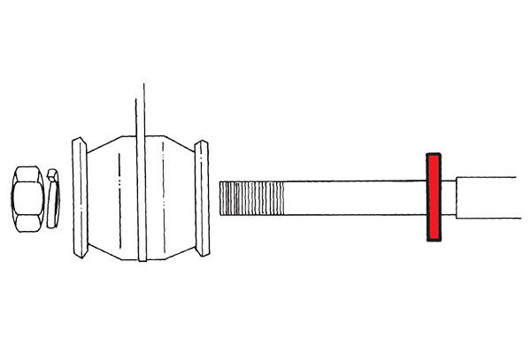 AMTECS アムテックス キャスター調整スペーサー 1.59mm 0.125°(0°8') アコード CB1 CB2 CB3 CB4 1989～1997_画像2