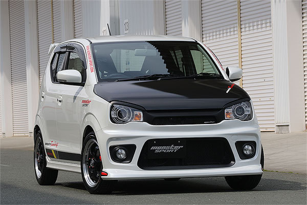 Monster Sport モンスタースポーツ ウィンドウエアロバイザー アルトターボRS HA36S 15.03～18.11(1型) R06Aターボ 5AGS_画像2