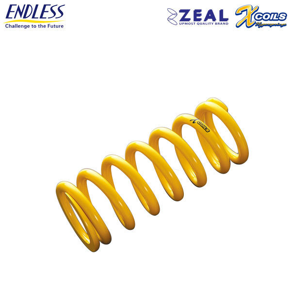 ENDLESS エンドレス ZEAL X COILS 直巻スプリング 1本 内径 ID 65mm 自由長 203mm レート 12kg/mm_画像1