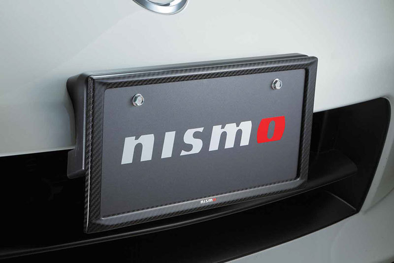 nismo ニスモ カーボンナンバープレートリム フロント スカイラインクーペ CPV35 全車（NISMOバンパー装着車を含む）_画像2