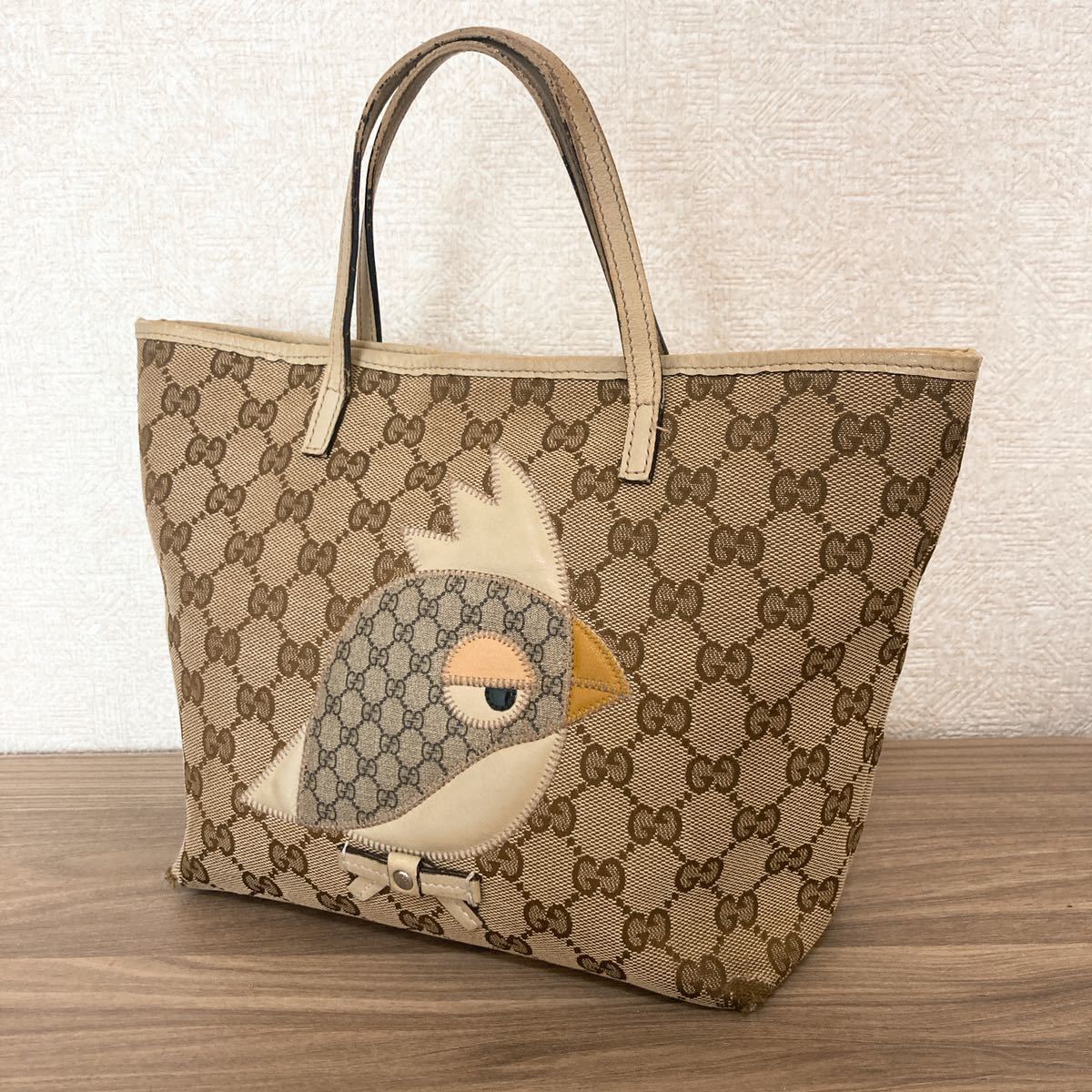 1円 GUCCI グッチ チルドレン パパガッロ トートバッグ ハンドバッグ