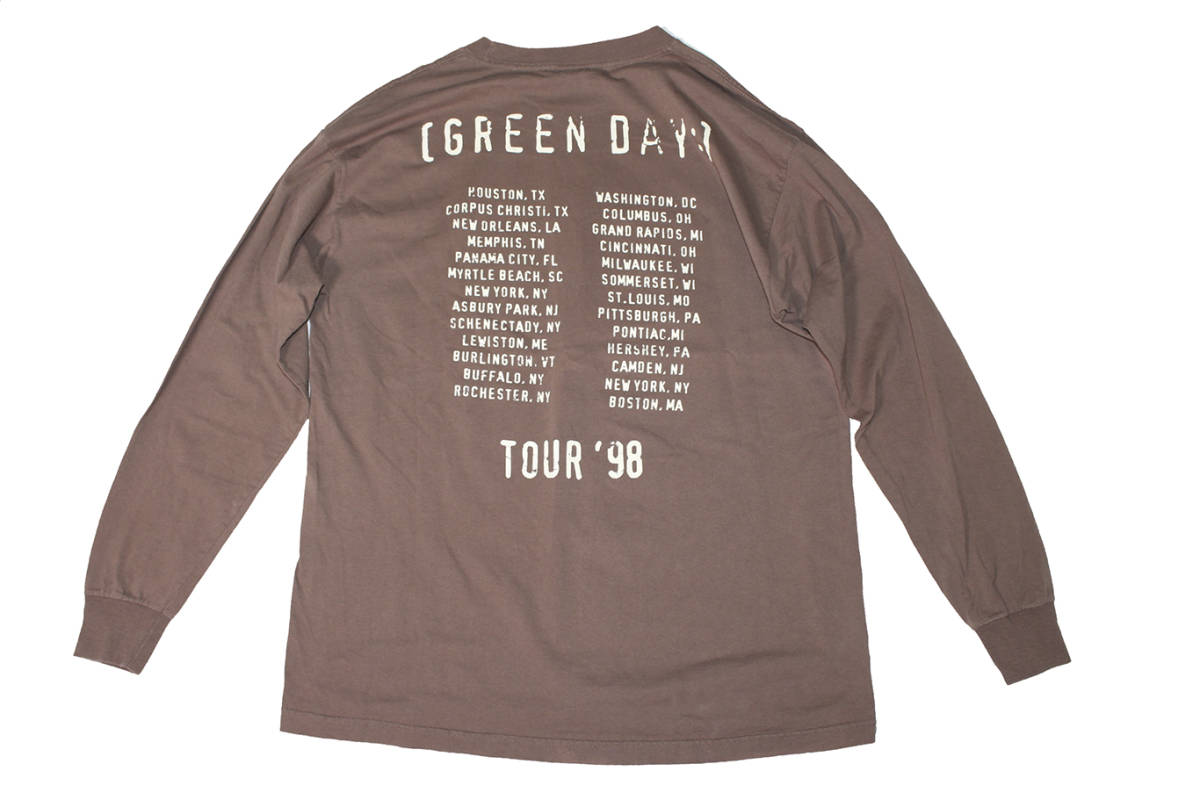 誠実】 DAY GREEN VINTAGE TOUR USA IN MADE XL SIZE SLEEVE LONG 98 L