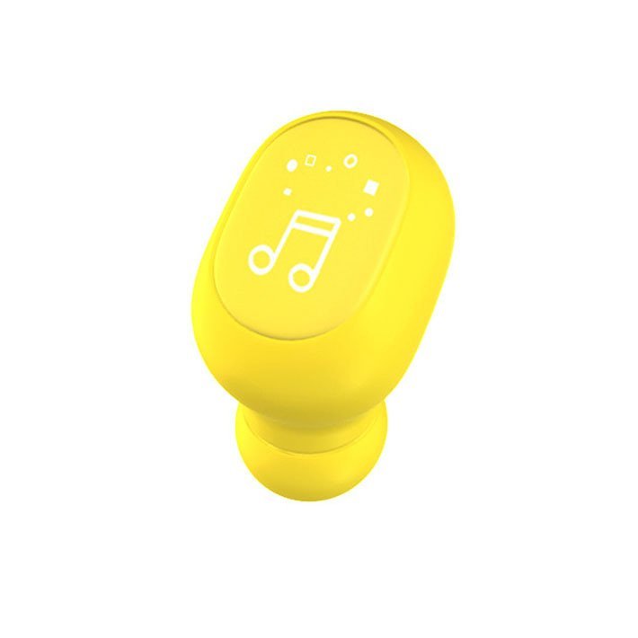 ワイヤレスイヤホン ワイヤレス スポーツ Bluetooth5.1 マイク 左右兼用 片耳 高音質 iPhone android 7987959 イエロー 新品 1円 スタート_画像9