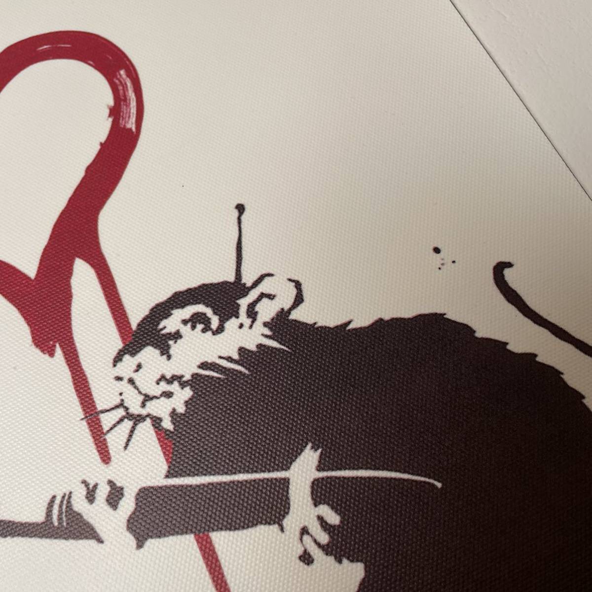 送料0円 A4 額付き ポスター banksy 女王 ピンク 部屋 バンクシー