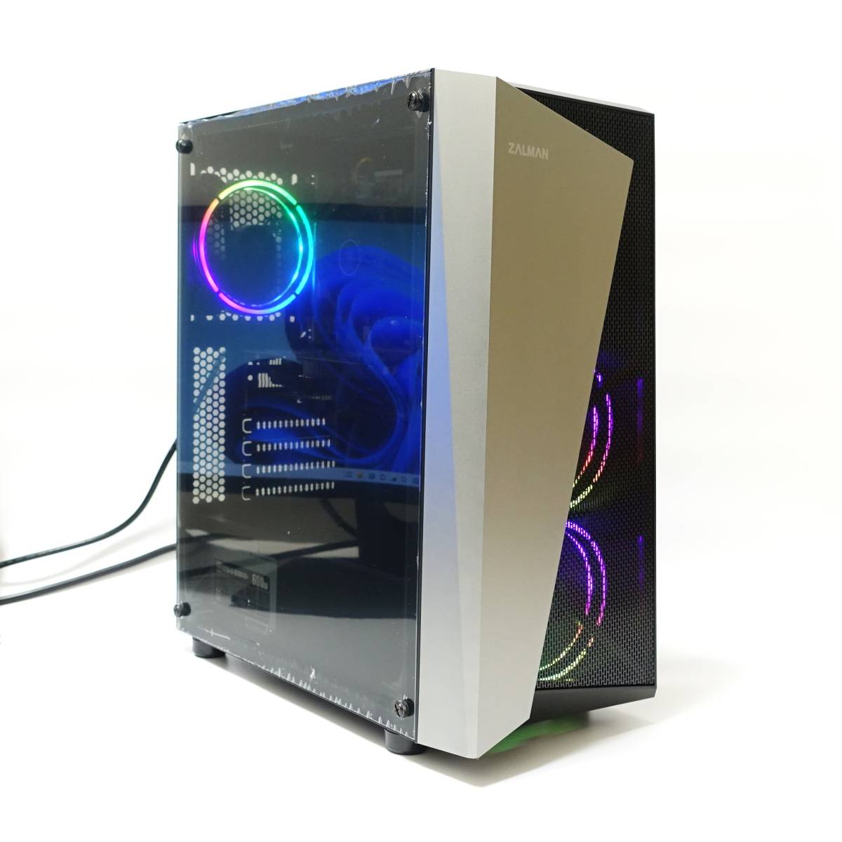 ゲーミングPC/モニタセット】ZALMAN/Core i7/GeForce GTX1050 Ti/16GB