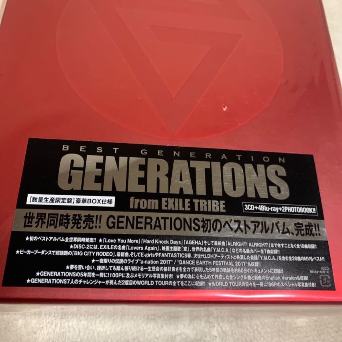 半額以下 新品 未開封 BEST GENERATION CD Blu-ray GENERATIONS 初回生産限定盤 メンディー