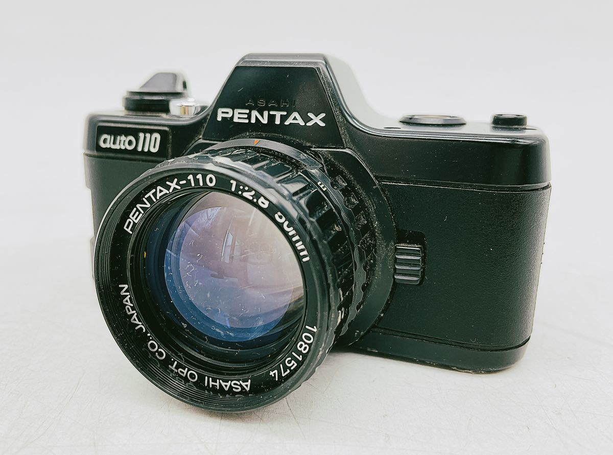 【1円スタート】ASAHI PENTAX auto110 PENTAX-110 18mm F2.8 24mm 50mm F2.8 ストロボ コンパクト フィルム カメラ ペンタックス MK0516M_画像2