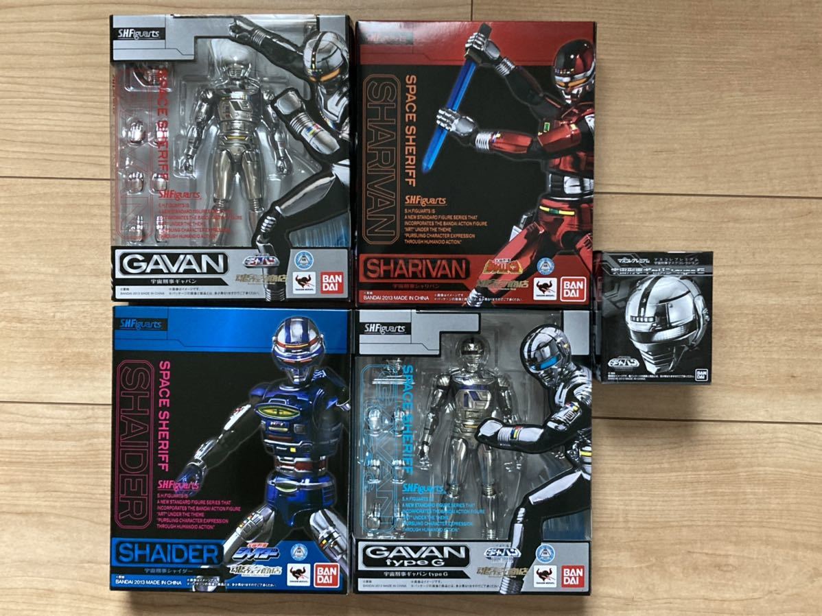 ヤフオク! - S.H.フィギュアーツ4種 宇宙刑事ギャバン、シャリバン、...