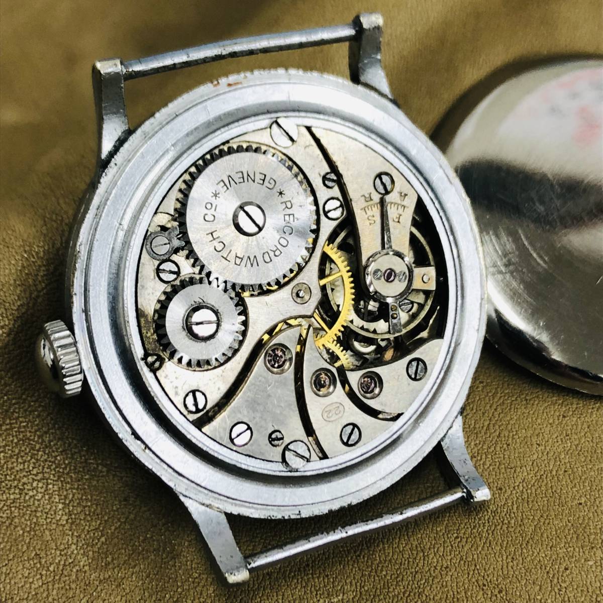 レコード / RECORD オリジナルダイヤル ! オリジナルボックス ! トリプルネーム ! ダーティダース・IWC 系_画像3