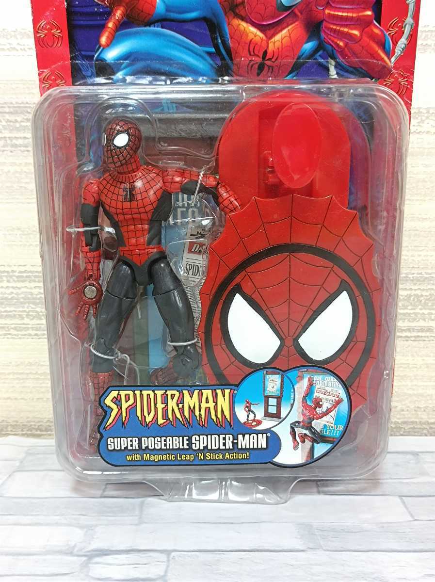  rare Spider-Man super Poe The bru toy bizma- bell action Classic SUPER POSEABLE SPIDERMAN TOYBIZ ACTION MARVEL