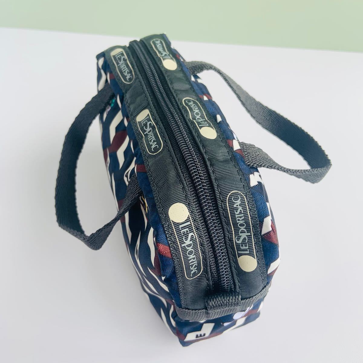 スヌーピー PEANUTS レスポートサック ポーチ MICRO BAG マイクロバッグ ジオメトリック ミニバッグ